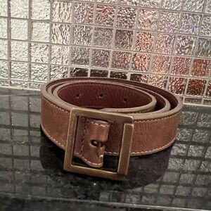 Jenni Kayne Brown everyday Leather Belt small Made in USA